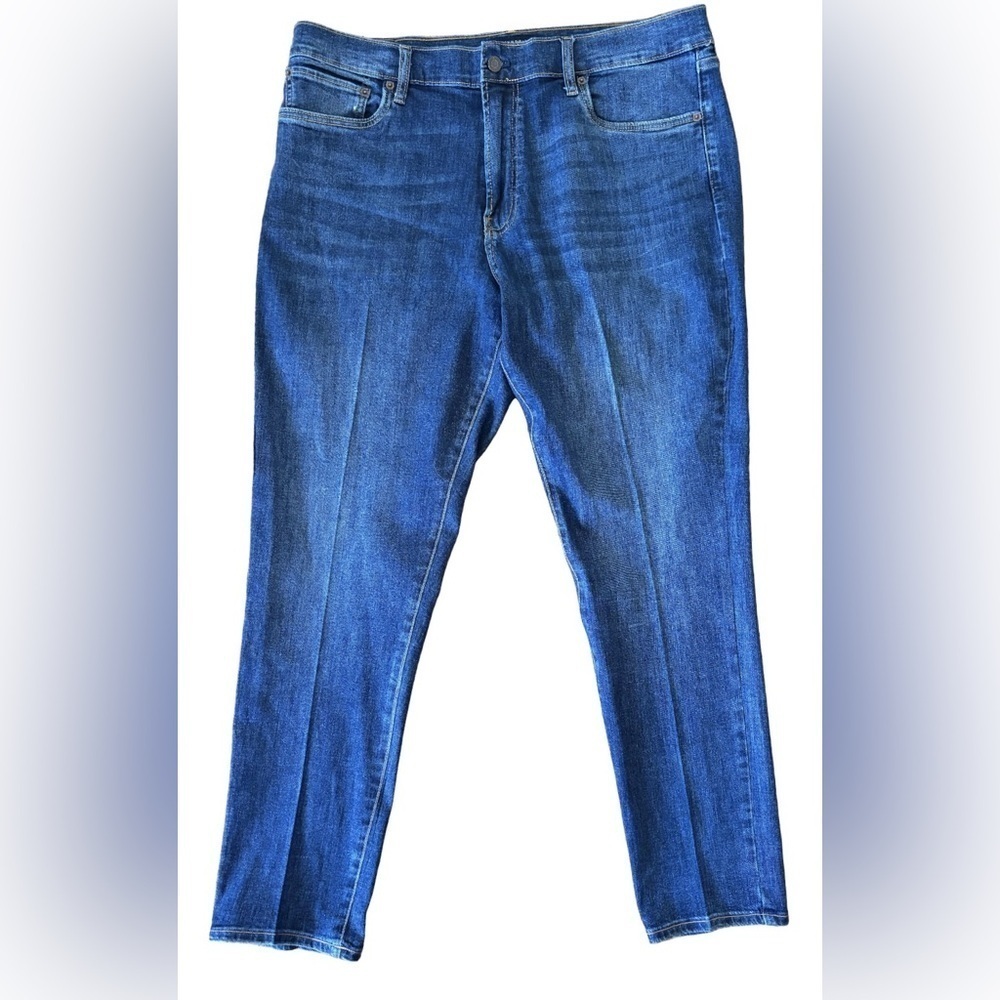 Lucky Brand Dk Wash Straight Lg Mid Rise Jeans Mns 38x32